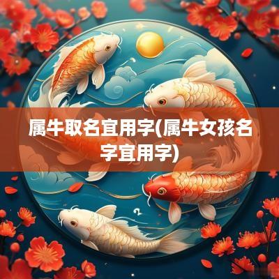 属牛取名宜用字(属牛女孩名字宜用字)