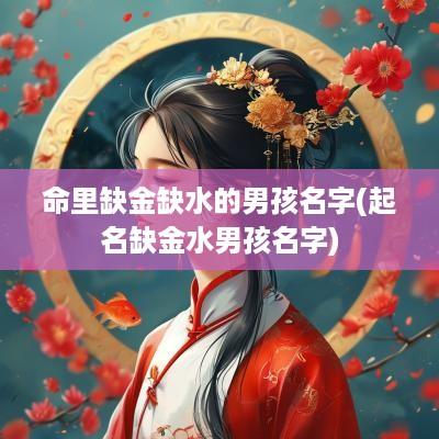 命里缺金缺水的男孩名字(起名缺金水男孩名字)