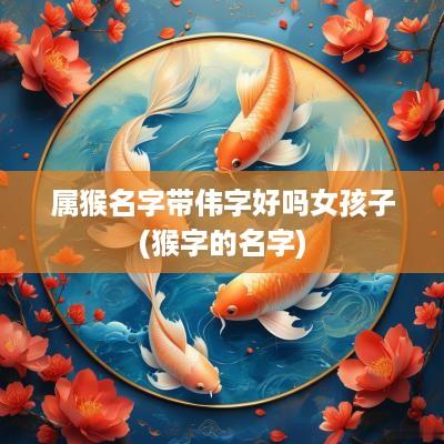 属猴名字带伟字好吗女孩子(猴字的名字)