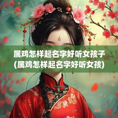 属鸡怎样起名字好听女孩子(属鸡怎样起名字好听女孩)