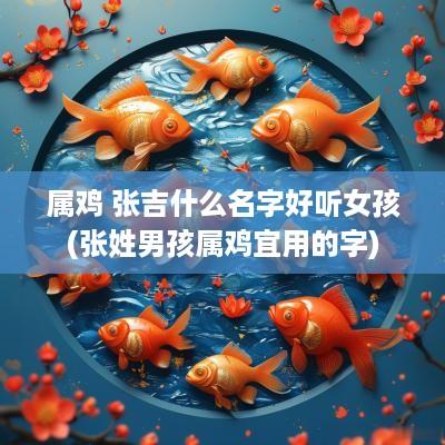属鸡 张吉什么名字好听女孩(张姓男孩属鸡宜用的字)