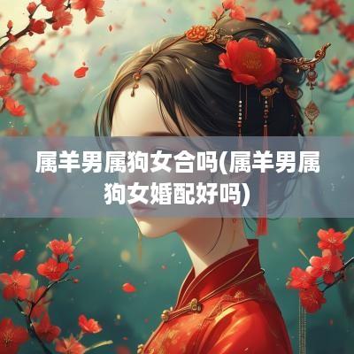 属羊男属狗女合吗(属羊男属狗女婚配好吗)
