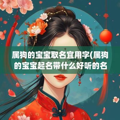 属狗的宝宝取名宜用字(属狗的宝宝起名带什么好听的名字)