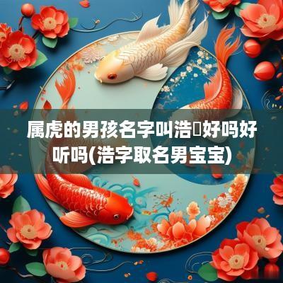 属虎的男孩名字叫浩喆好吗好听吗(浩字取名男宝宝)