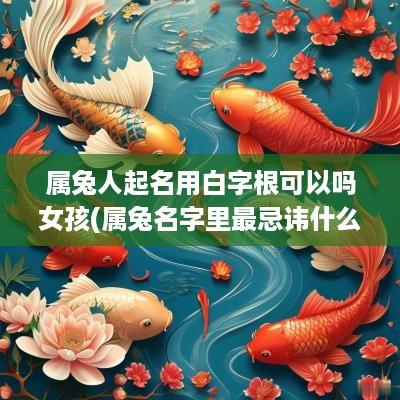 属兔人起名用白字根可以吗女孩(属兔名字里最忌讳什么字)
