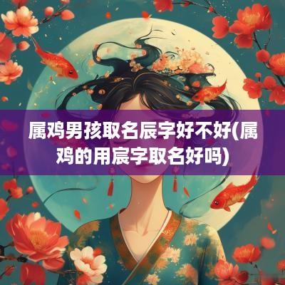 属鸡男孩取名辰字好不好(属鸡的用宸字取名好吗)