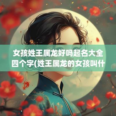 女孩姓王属龙好吗起名大全四个字(姓王属龙的女孩叫什名字好)