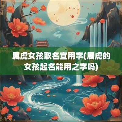 属虎女孩取名宜用字(属虎的女孩起名能用之字吗)