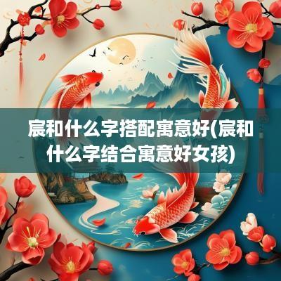 宸和什么字搭配寓意好(宸和什么字结合寓意好女孩)