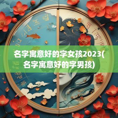 名字寓意好的字女孩2025(名字寓意好的字男孩)