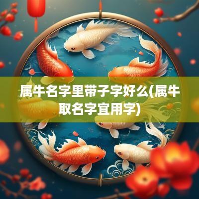 属牛名字里带子字好么(属牛取名字宜用字)