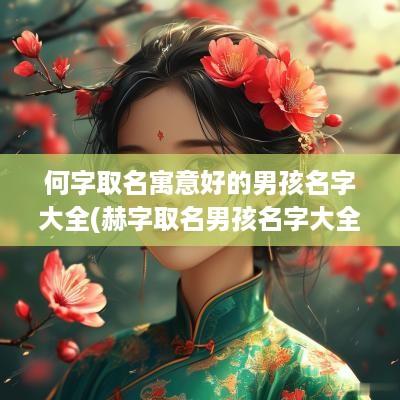 何字取名寓意好的男孩名字大全(赫字取名男孩名字大全)