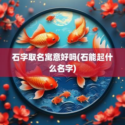 石字取名寓意好吗(石能起什么名字)
