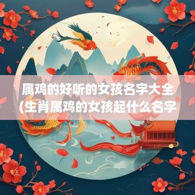 属鸡的好听的女孩名字大全(生肖属鸡的女孩起什么名字)
