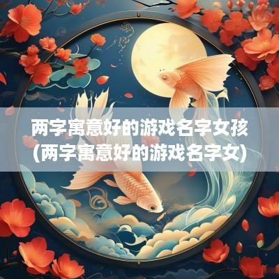两字寓意好的游戏名字女孩(两字寓意好的游戏名字女)