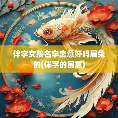 伴字女孩名字寓意好吗属兔的(伴字的寓意)