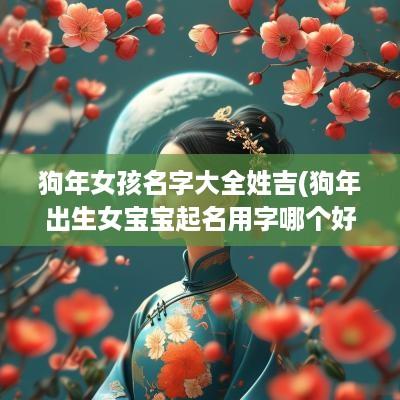 狗年女孩名字大全姓吉(狗年出生女宝宝起名用字哪个好)