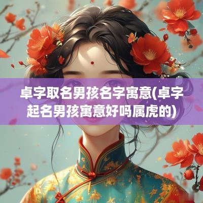 卓字取名男孩名字寓意(卓字起名男孩寓意好吗属虎的)