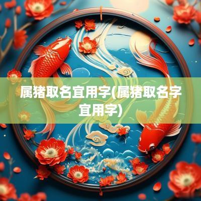 属猪取名宜用字(属猪取名字宜用字)