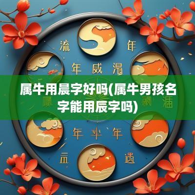 属牛用晨字好吗(属牛男孩名字能用辰字吗)