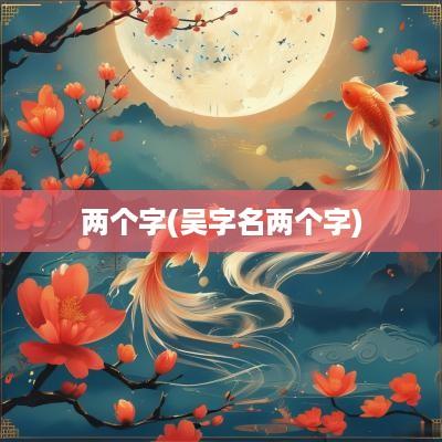 两个字(吴字名两个字)