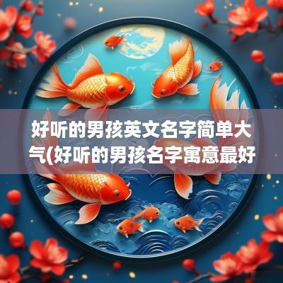 好听的男孩英文名字简单大气(好听的男孩名字寓意最好)