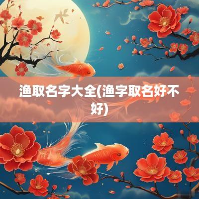 渔取名字大全(渔字取名好不好)