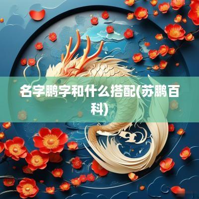 名字鹏字和什么搭配(苏鹏百科)