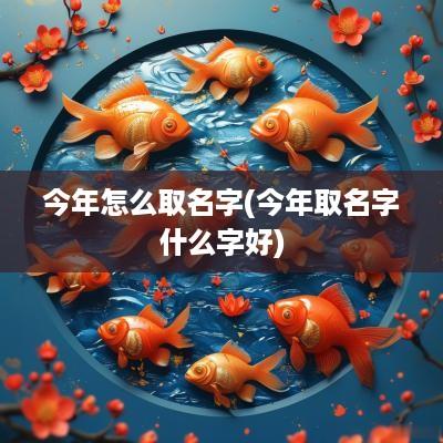 今年怎么取名字(今年取名字什么字好)