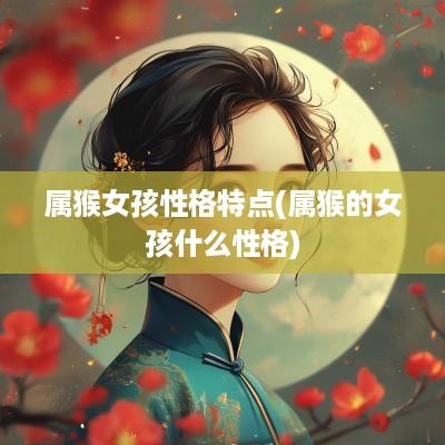 属猴女孩性格特点(属猴的女孩什么性格)