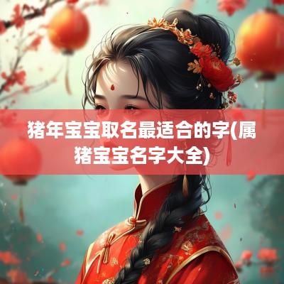 猪年宝宝取名最适合的字(属猪宝宝名字大全)