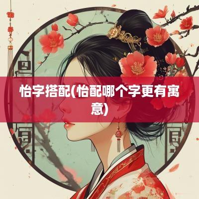 怡字搭配(怡配哪个字更有寓意)