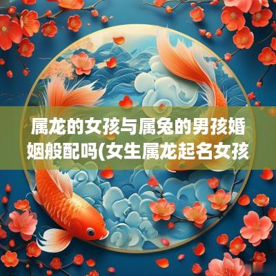 属龙的女孩与属兔的男孩婚姻般配吗(女生属龙起名女孩属兔好吗)