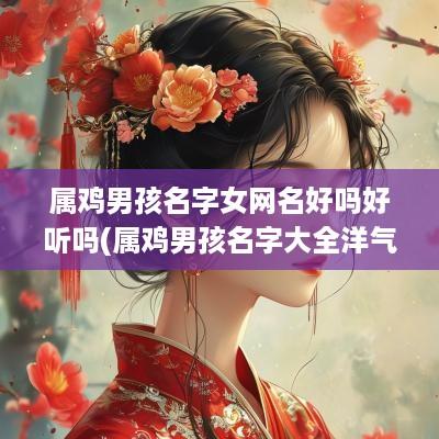 属鸡男孩名字女网名好吗好听吗(属鸡男孩名字大全洋气)