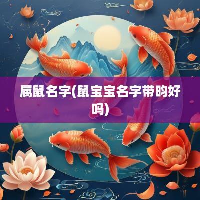 属鼠名字(鼠宝宝名字带昀好吗)