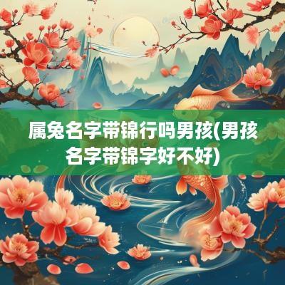 属兔名字带锦行吗男孩(男孩名字带锦字好不好)