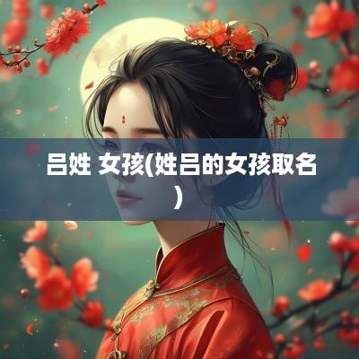 吕姓 女孩(姓吕的女孩取名)