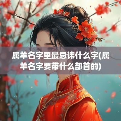 属羊名字里最忌讳什么字(属羊名字要带什么部首的)