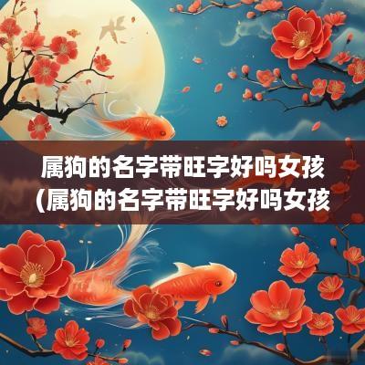 属狗的名字带旺字好吗女孩(属狗的名字带旺字好吗女孩怎么取)
