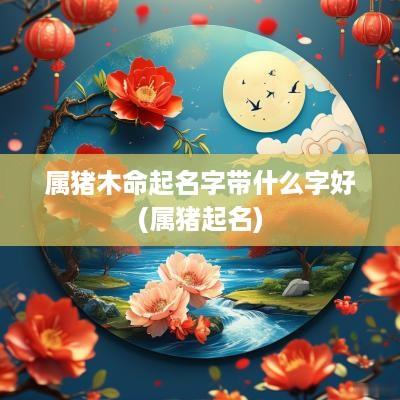 属猪木命起名字带什么字好(属猪起名)