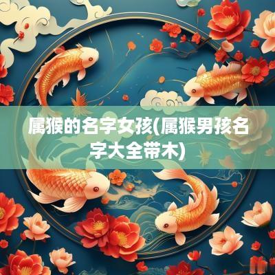 属猴的名字女孩(属猴男孩名字大全带木)