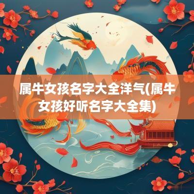 属牛女孩名字大全洋气(属牛女孩好听名字大全集)
