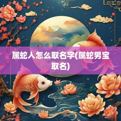 属蛇人怎么取名字(属蛇男宝取名)
