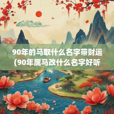 90年的马取什么名字带财运(90年属马改什么名字好听女孩)