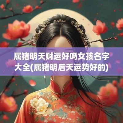 属猪明天财运好吗女孩名字大全(属猪明后天运势好的)
