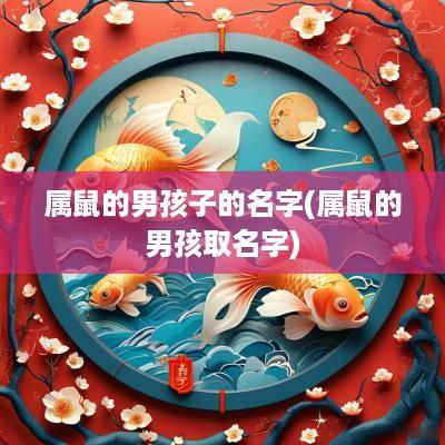 属鼠的男孩子的名字(属鼠的男孩取名字)