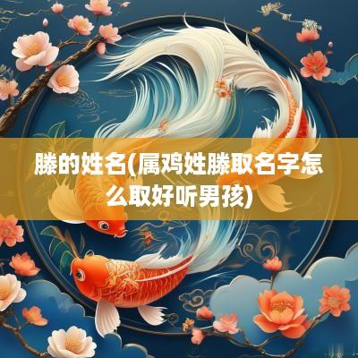 滕的姓名(属鸡姓滕取名字怎么取好听男孩)