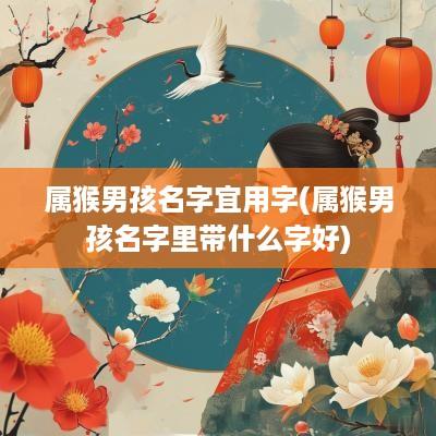 属猴男孩名字宜用字(属猴男孩名字里带什么字好)