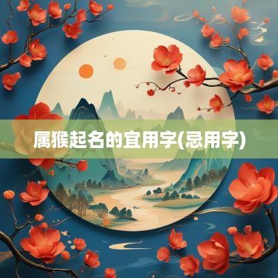 属猴起名的宜用字(忌用字)