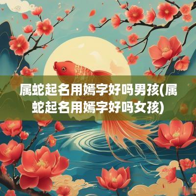 属蛇起名用嫣字好吗男孩(属蛇起名用嫣字好吗女孩)